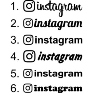 Вінілова наклейка - Instagram, Інстаграм