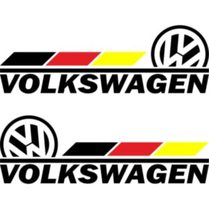 Набір вінілових наклейок на автомобіль - Volkswagen (2шт)