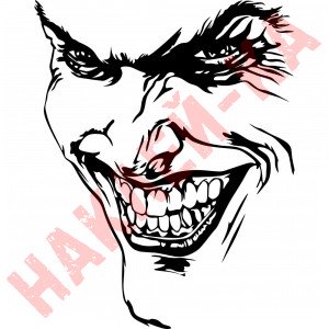 Вінілова наклейка на автомобіль - Джокер (Joker) v6