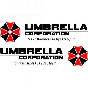 Набір вінілових наклейок на автомобіль - Umbrella Corporation (2 шт.)